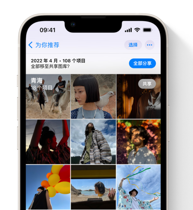 翁牛特苹果维修网点分享在 iPhone 上使用共享图库 